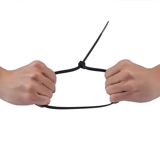 Alt view image 4 of 6 - 20 inch Black Zip Ties Heavy Duty Outdoor100 PACK, 200 LBS Tensile Strength Large Cable Tie Wraps, Extra Long Wire Ties Plastic UV Resistant Big Strong Zipties