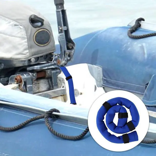 Alt view image 7 of 7 - Trolling Motor Cable Sleeve, 48in/120cm Trolling Motor Sleeve Weatherproof Wire Protection & Management for Outboard Boats (Blue)