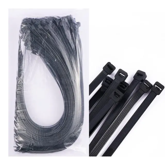 Alt view image 5 of 6 - 20 inch Black Zip Ties Heavy Duty Outdoor100 PACK, 200 LBS Tensile Strength Large Cable Tie Wraps, Extra Long Wire Ties Plastic UV Resistant Big Strong Zipties