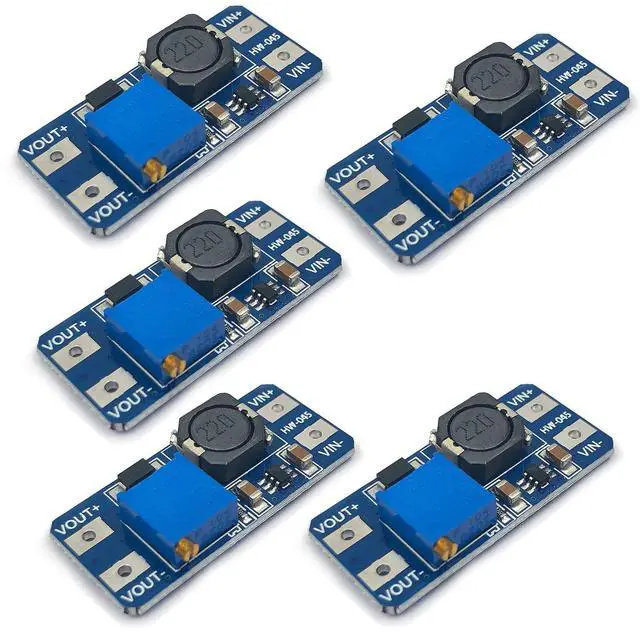 Main image of 5pcs MT3608 DC-DC Step Up Power Apply Module Booster 2A Power Module Compatible with Ar-duino
