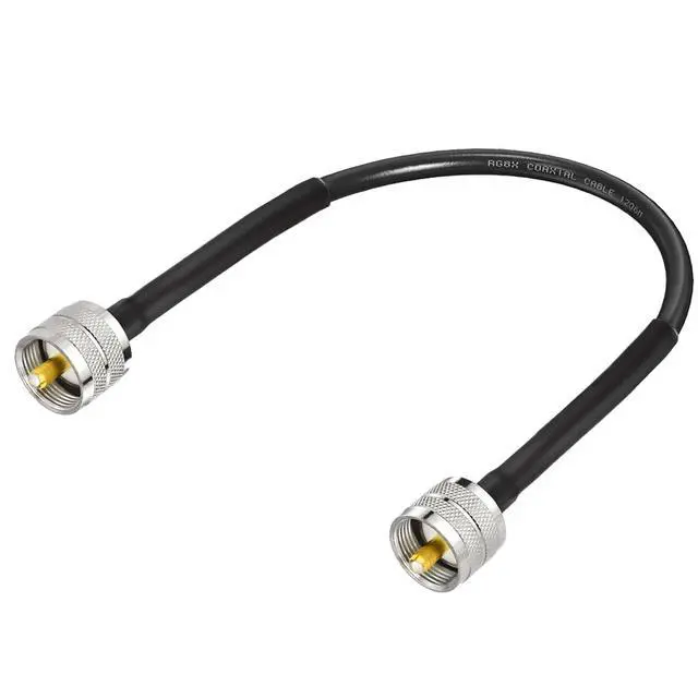 Alt view image 7 of 7 - RG8x CB Coax Cable 1ft 3-Pack UHF PL259 Male CB Antenna Cable | Low Loss 50 Ohm pl259 jumper for CB HAM Radio, HF VHF Radio, Antenna Analyzer, SWR Meter