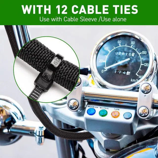 Alt view image 3 of 7 - 10FT Split Cable Management Sleeve Wire Loom Tubing Cord Protector for High-Temperature Automotive Harness Wires and Home Cable Management,Self-Wrapping Braided Cord Covers (1/2 Inch)