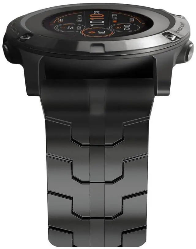Main image of 26mm Mecha Steel Bands Compatible for Garmin Fenix 8 51mm/7X/6X/5X Plus Band,Quick Fit Rugged Utra Metal Strap with Folding Clasp for Fenix 3/3 HR/Tactix/Epix Pro2 51mm/Instinct 3-50mm/Instinct 2X Men