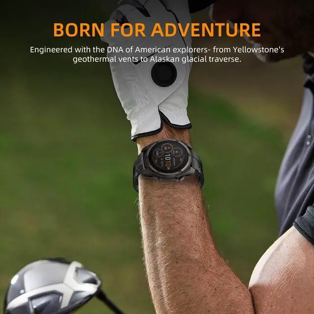 Alt view image 6 of 6 - 26mm Mecha Steel Bands Compatible for Garmin Fenix 8 51mm/7X/6X/5X Plus Band,Quick Fit Rugged Utra Metal Strap with Folding Clasp for Fenix 3/3 HR/Tactix/Epix Pro2 51mm/Instinct 3-50mm/Instinct 2X Men