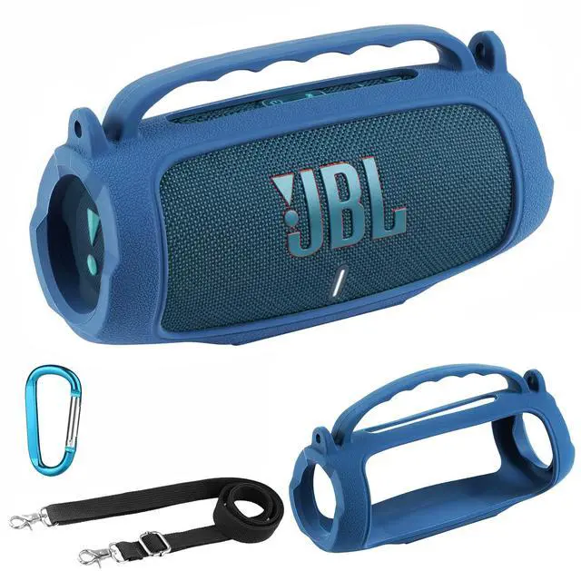 Main image of Silicone Case Compatible with JBL Charge 5 Portable Waterproof Bluetooth Speaker (Blue)