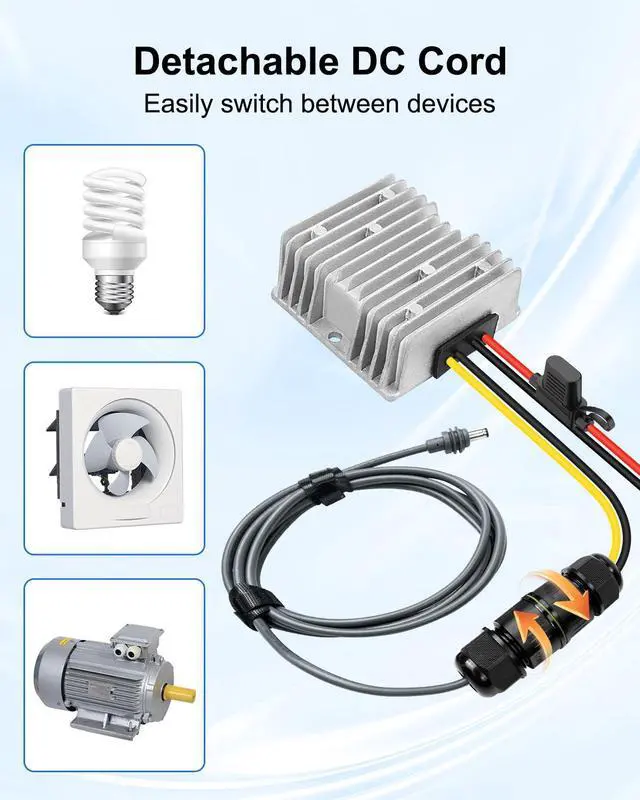 Alt view image 5 of 6 - Upgrade Starlink Gen 3 DC Conversion Kit, 12V to 57V 4.5A Power Converter | Stable Output, High Efficiency, Low Voltage Protection, Waterproof Aluminum Housing, Plug and Play for RV & Outdoor Use