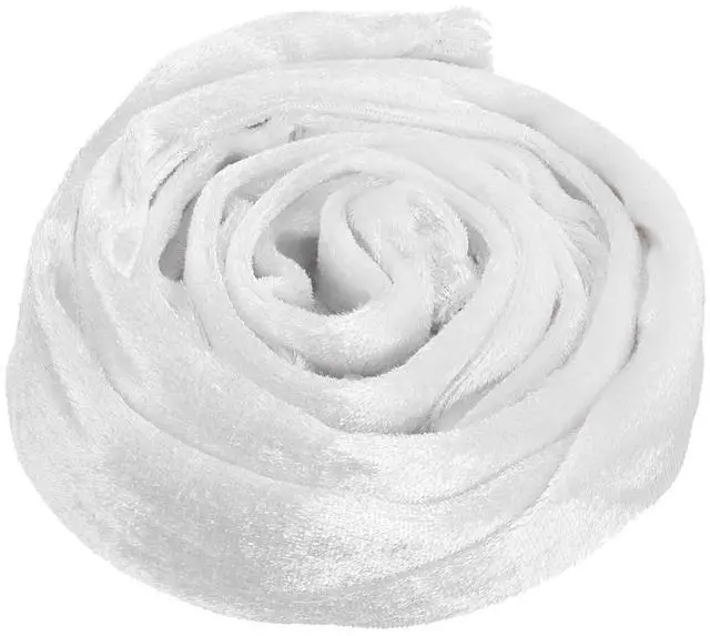 Main image of 3.3ft Chandelier Chain Cord Cover, Velvet Cloth Fabric Chain Sleeve Decorative Cord Covers for Chandelier Wires Swing Cable, Hook and Loop Fastener Style, White
