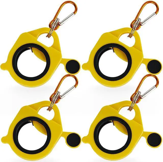 Main image of Zip Tie Holder Cable Tie Holder for Tool Belt Color-Coded | Snap-back works gloves, Color codes sort height, Clip stops ladder drops, Reusable resists weather, Rust-proof outdoor use