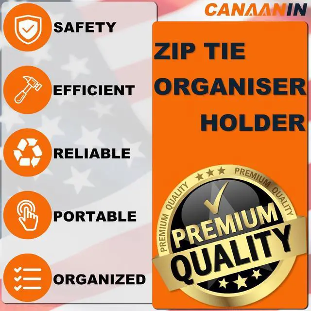 Alt view image 2 of 7 - Zip Tie Holder Cable Tie Holder for Tool Belt Color-Coded | Snap-back works gloves, Color codes sort height, Clip stops ladder drops, Reusable resists weather, Rust-proof outdoor use