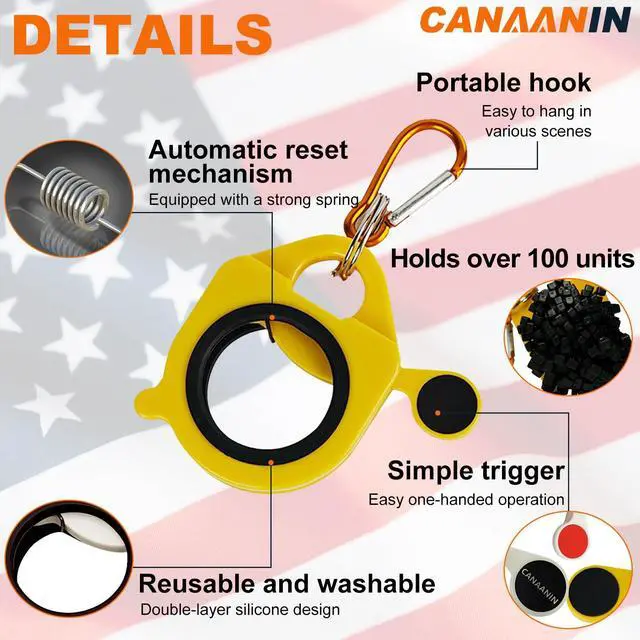 Alt view image 4 of 7 - Zip Tie Holder Cable Tie Holder for Tool Belt Color-Coded | Snap-back works gloves, Color codes sort height, Clip stops ladder drops, Reusable resists weather, Rust-proof outdoor use