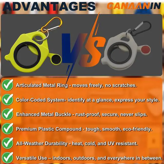 Alt view image 5 of 7 - Zip Tie Holder Cable Tie Holder for Tool Belt Color-Coded | Snap-back works gloves, Color codes sort height, Clip stops ladder drops, Reusable resists weather, Rust-proof outdoor use
