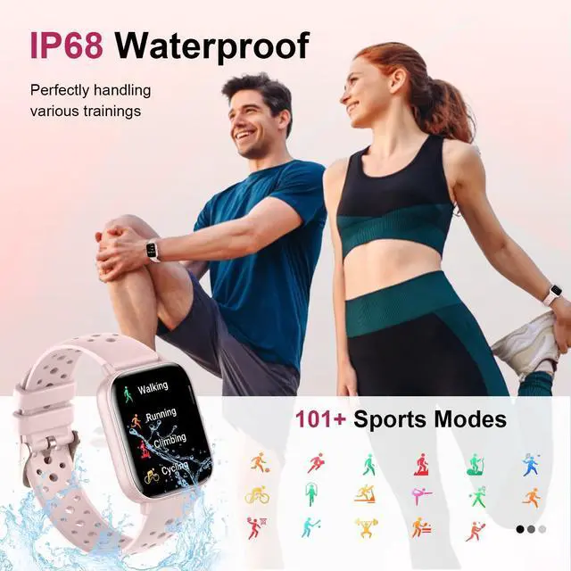 Alt view image 5 of 6 - Smart Watch for Women, 1.83" HD Smartwatch Compatible Android & iOS (Answer/Make Calls), 130+ Sport Modes Fitness Tracker with Heart Rate/Sleep/SpO2 Monitor, IP68 Waterproof