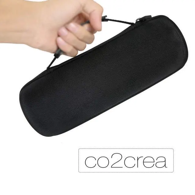 Alt view image 5 of 6 - Hard Case for Ultimate Ears UE Boom 4/3 Wireless Speaker,Black+Blue | Portable Travel Case Replacement, Protective Storage Bag with Handle, Shockproof EVA Shell and Soft Lining