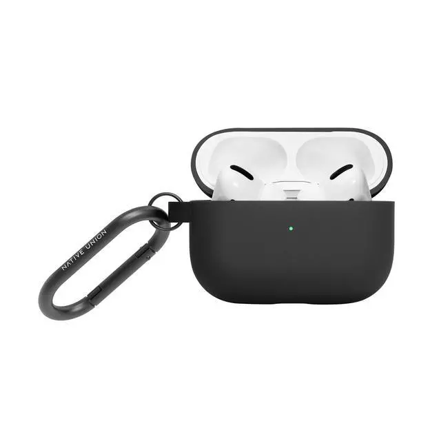 Alt view image 3 of 6 - Roam Case for AirPods Pro Silky & Matte Liquid Silicone Case - Compatible with AirPods Pro, Airpods Pro 2 (Black)