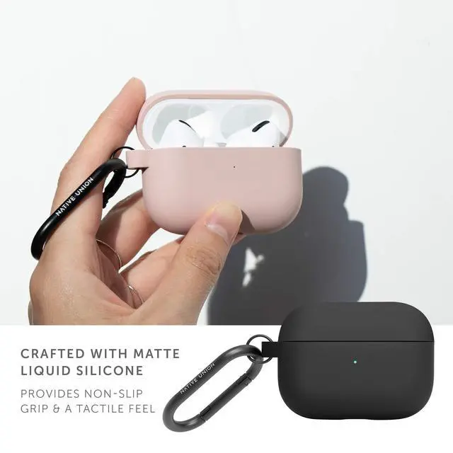 Alt view image 5 of 6 - Roam Case for AirPods Pro Silky & Matte Liquid Silicone Case - Compatible with AirPods Pro, Airpods Pro 2 (Black)