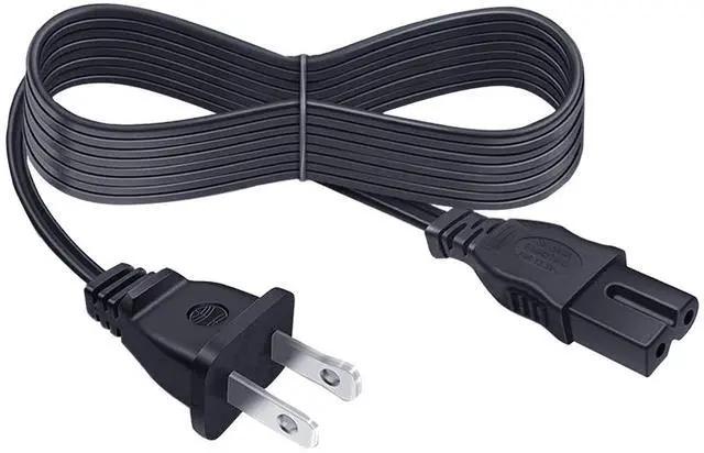 Alt view image 5 of 6 - 8ft Power Cord Replacement for Bose 321 Speaker System 2 Prong AC Cable | Replacement for Bose Cinemate I II III GS GSX Acoustimass 10 Series IV