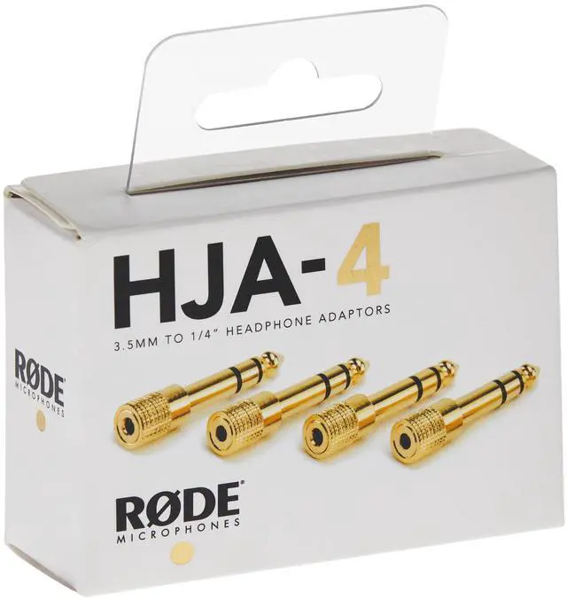 Main image of RØDE HJA-4 Set of Four 3.5mm to 1/4-inch Headphone Jack Adaptors