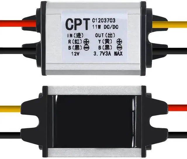 Alt view image 6 of 7 - 2pcs 12V to 3.7V Converter DC Step Down Buck Voltage Regulator Power Supply Transformer Module 3A 11W Waterproof Car Power Converter for Car Auto Motor