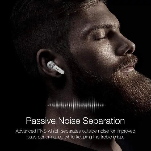 Alt view image 4 of 6 - Bluetooth 5.0 Wireless Earbuds with Charging Case IPX5 Sweatproof Headset/Headphones in Ear Built in Mic Industrial Leading TWS Sound with Sport Pumping Bass - Platinum Silver