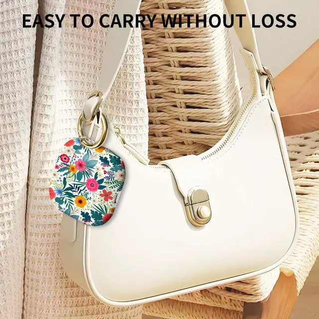 Alt view image 3 of 6 - Compatible with AirPod 4th Gen Case with Keychain, Shockproof Protective Cover for Wireless Earbuds - Lightweight & Durable Design for Women Men Girl (Cute Flower.png)