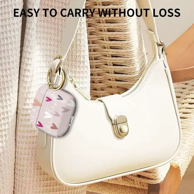 Alt view image 3 of 6 - Compatible with AirPod 4th Gen Case with Keychain, Shockproof Protective Cover for Wireless Earbuds - Lightweight & Durable Design for Women Men Girl (Cute Colorful Hearts)