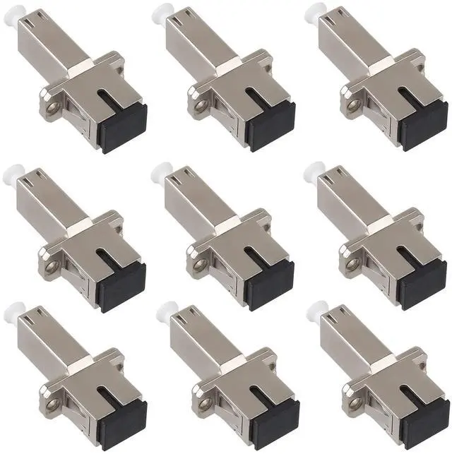 Main image of 9 Pack Singlemode LC Female to SC Female Fiber Optic Adapter Hybrid Connector UPC Optical Adapter Coupler/Flange