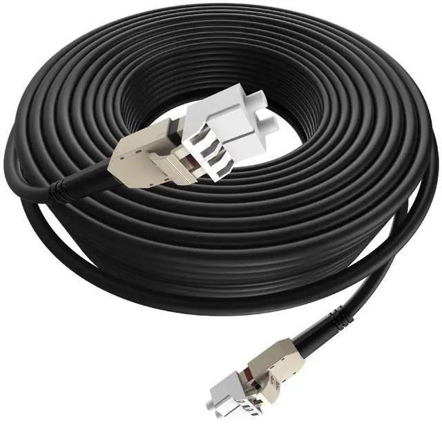 Main image of 16FT/5M Stainless Steel Armored Fiber Optic Cable Outdoor, Uniboot LC to LC Duplex OM3 50/125m Multimode, 40G Ethernet MMF, LSZH Jacket, Crush Resistant for Data Center, FTTA, Industrial Network