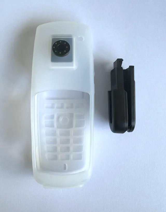 Alt view image 3 of 4 - Silicone Case for Spectralink 8440 with Swivel/ratcheting Belt Clip *Improved* (Clear)