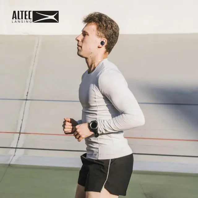 Alt view image 2 of 2 - NanoBuds Sport 2.0, Wireless Earbuds with IP55 Waterproof & Sweatproof Rating, 32-Hour Battery, Bluetooth Multipoint, Fast Charging, AI Clear Calling, Sport Earbuds with Helix Wings
