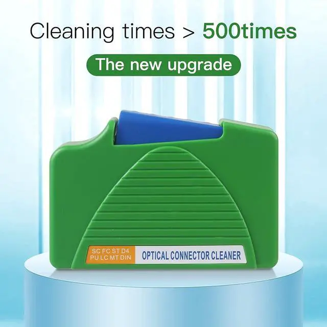 Alt view image 3 of 6 - Fiber Cleaner Box - 3 Pack FTTH Fiber Optic Cleaning Box for FC & SC & LC End Faces & Optical Connectors -Over 500 Times Anti Static Clean Swab, Green