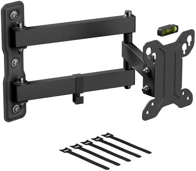 Main image of TV Wall Bracket for 13-27 Inch TVs, Tilt, Turn and Extend TV Wall Bracket with Spirit Level, Full Motion Monitor Mount - VESA 75x75mm - 100x100mm, Holds up to 55lbs
