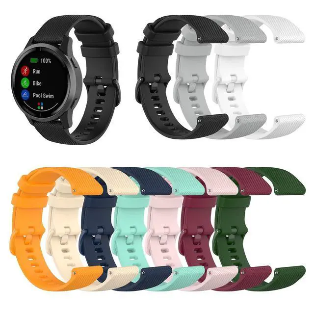 Alt view image 2 of 6 - Compatible with Garmin Venu 4 45mm/Vivoactive 4/Venu 3/Forerunner 255 265 Bands Silicone Strap Sport Wristband for Garmin 22mm Watch Band (Not for 4s/3s/2s/255s/265s) (Multicolor-10pcs)