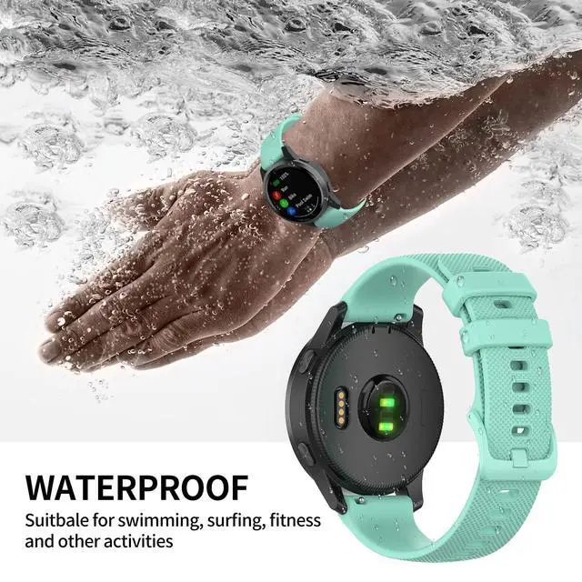 Alt view image 5 of 6 - Compatible with Garmin Venu 4 45mm/Vivoactive 4/Venu 3/Forerunner 255 265 Bands Silicone Strap Sport Wristband for Garmin 22mm Watch Band (Not for 4s/3s/2s/255s/265s) (Multicolor-10pcs)