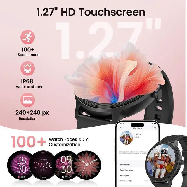 Alt view image 2 of 7 - Smart Watch for Men with Bluetooth Calls & AI Voice Assistant | Fitness Tracker with Sleep Monitor, 100+ Sports Modes, Compatible with Android & iOS