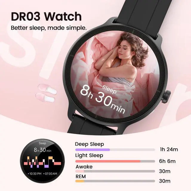 Alt view image 6 of 7 - Smart Watch for Men with Bluetooth Calls & AI Voice Assistant | Fitness Tracker with Sleep Monitor, 100+ Sports Modes, Compatible with Android & iOS