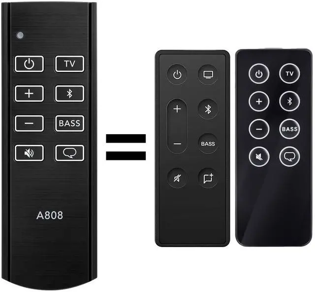 Main image of Backlit Replacement Remote for Bose Soundbar Series II/Bose TV Speaker | Compatible with Bose Solo 5 10 15 Series II TV Sound System 418775 431974 845194 732522-1110 838309-1100