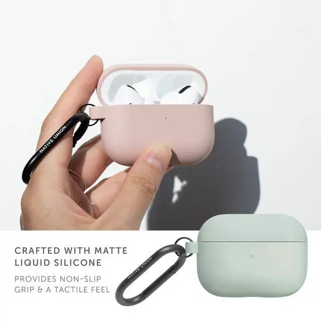 Alt view image 5 of 6 - Roam Case for AirPods Pro Silky & Matte Liquid Silicone Case - Compatible with AirPods Pro, Airpods Pro 2 (Sage)