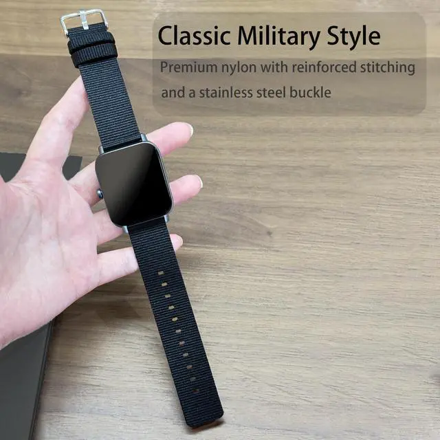 Alt view image 4 of 6 - Compatible with Bushnell iON Elite Bands, Breathable Nylon Woven Fabric Replacement Accessory Strap Compatible with Bushnell iON Elite Watch