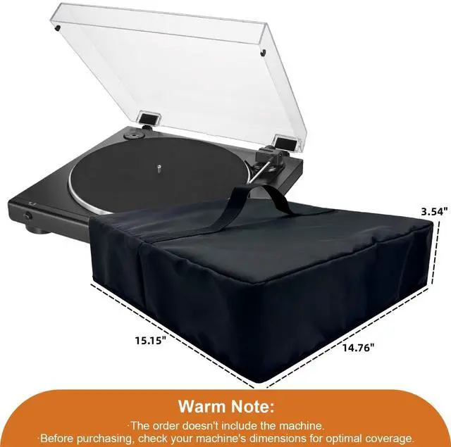 Alt view image 3 of 7 - Turntable Dust Cover Protective Cover Record Player Dust Case Sleeve Compatible with Audio-Technica AT-LP60X and AT-LP60XBT Stereo Turntable