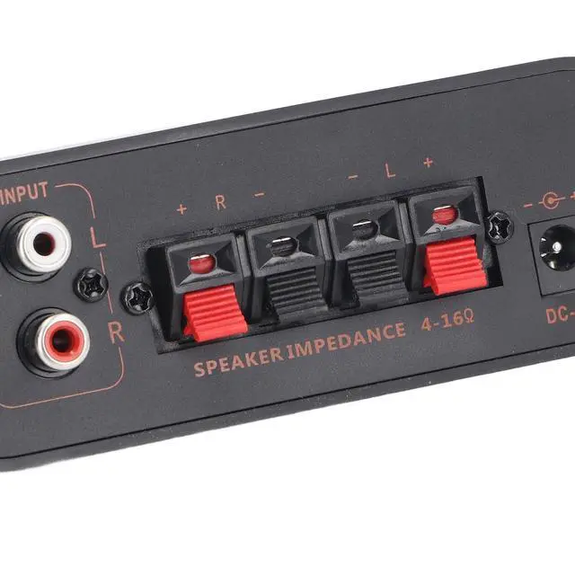 Alt view image 6 of 7 - DC12V 2.0 Channel Mini Digital Audio Power Amplifier | 20W x 2 Hi-Fi Stereo Amp, 100W Peak, with Bass & Treble Control, for Home Speakers, TV, Car, Mobile