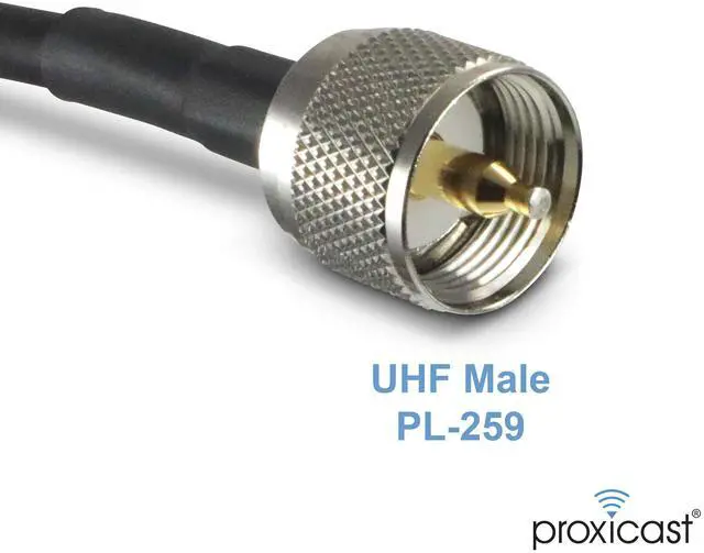 Alt view image 4 of 7 - 3 ft Ultra Flexible PL259 Male - N Male Low Loss Coax Cable Jumper Assembly for CB/UHF/VHF/Shortwave/HAM/Amateur Radio Equipment and Antennas - 50 Ohm (ANT-141-032-03) (Pack of 2)
