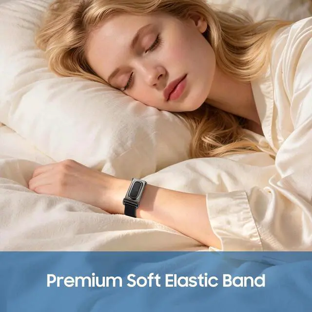Alt view image 3 of 7 - Stretchy Band Compatible with Fitbit Air, Sport Loop Elastic Strap | Soft Stretchy Nylon Loop Band, Adjustable Replacement Strap, Breathable Wristband, Ultra-thin & Lightweight, for Women Men