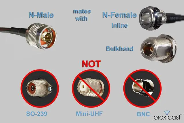 Alt view image 7 of 7 - 3 ft Ultra Flexible PL259 Male - N Male Low Loss Coax Cable Jumper Assembly for CB/UHF/VHF/Shortwave/HAM/Amateur Radio Equipment and Antennas - 50 Ohm (ANT-141-032-03) (Pack of 2)