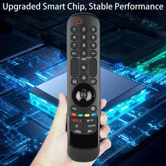 Alt view image 5 of 6 - MR23GN AKB76043202 Remote Control Compatible with LG Smart TV 2018-2023 LG UHD OLED QNED B3 C3 G3 NanoCell 4K 8K Smart TVs, Compatible with LG Remote Control AN-MR23GA/GN AN-MR22GA/GN AN-MR21GA