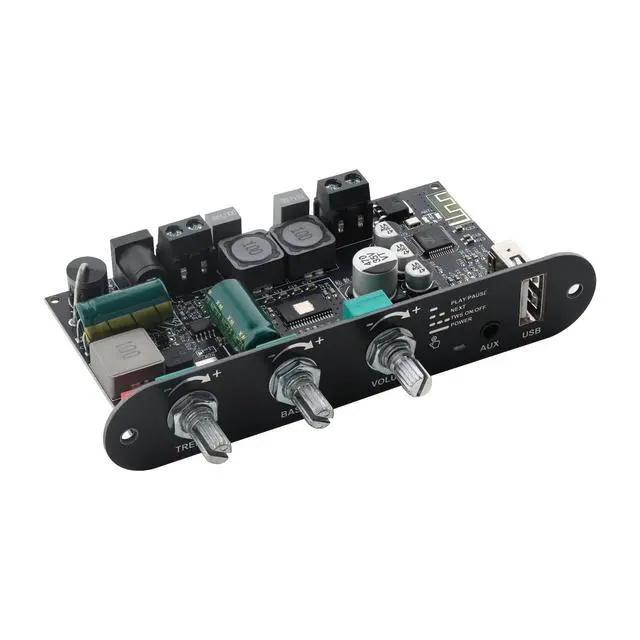 Alt view image 3 of 4 - ZK-1001U 100W Bluetooth Power Amplifier Board TPA3116 High and Low Tone TWS Outdoor DIY Speaker Mono Home Theater Low Distortion