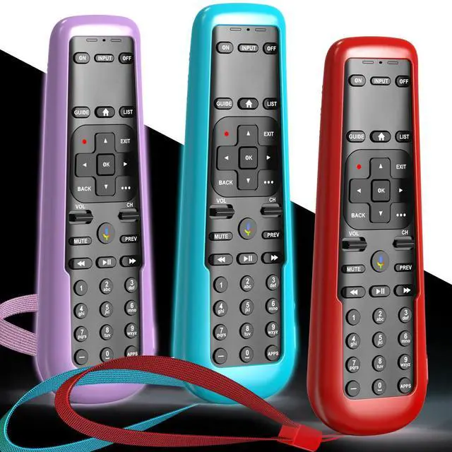 Main image of 3PACK Case for DirecTV Remote, Cover for AT&T TV Now Receiver C71KW / RC82V Voice Remote Control Skin Sleeve Purple Blue Red