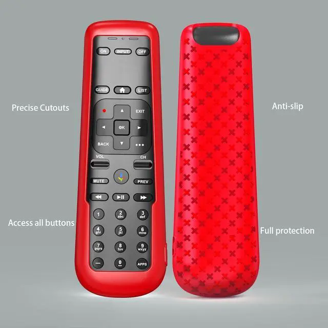 Alt view image 5 of 7 - 3PACK Case for DirecTV Remote, Cover for AT&T TV Now Receiver C71KW / RC82V Voice Remote Control Skin Sleeve Purple Blue Red