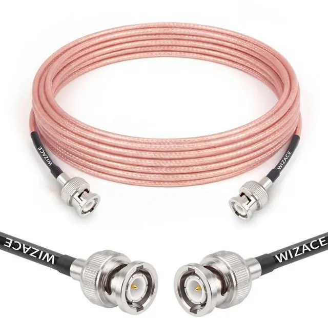 Main image of 12ft BNC Male to Male Cable, RG316 Low Loss BNC Male to Male Extension Coax Cable for Antenna Analyzer, CB Radio, Security CCTV Camera