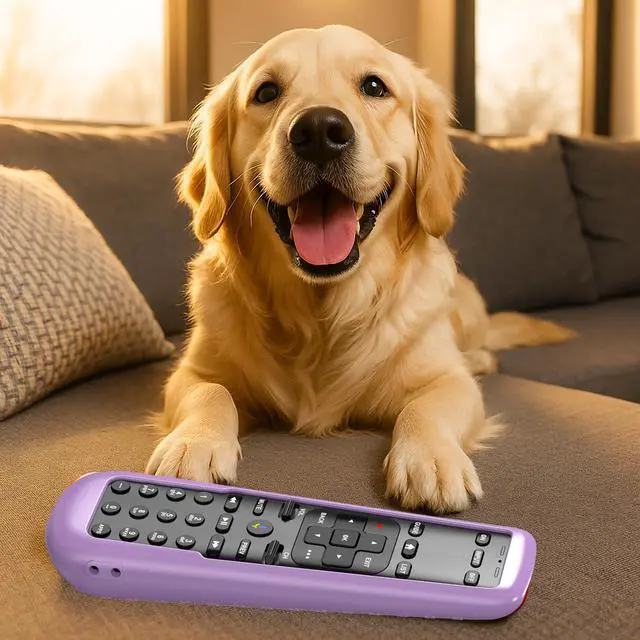 Alt view image 6 of 7 - 3PACK Case for DirecTV Remote, Cover for AT&T TV Now Receiver C71KW / RC82V Voice Remote Control Skin Sleeve Purple Blue Green