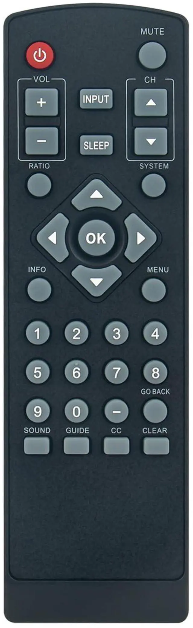 Main image of R230D1A Remote Control Fit for RCA + Continu.us CT TVs